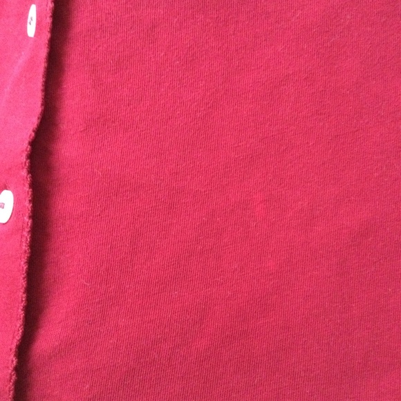 Vintage 90s ESPRIT Button Down Knit Top Cardigan Red - Sz Medium - Picture 9 of 10